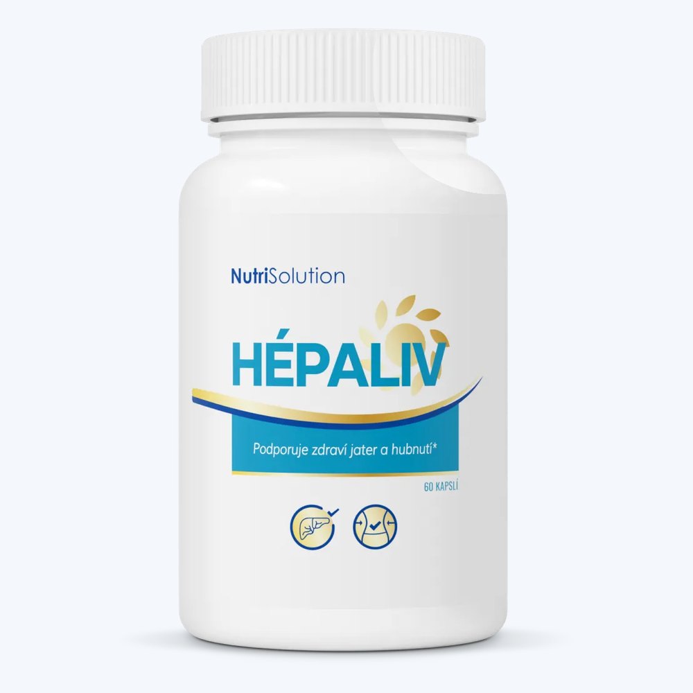 Dóza Hepaliv od Nutrisolution s 60 kapslemi, česká etiketa